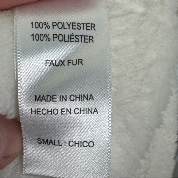 NWT Carol Hochman Long Plush Midnight Cream Wrap Long Robe Women’s Size Small - Picture 15 of 16